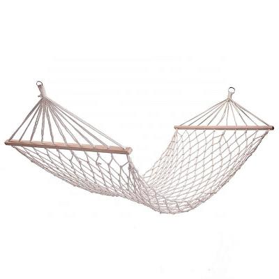 China Durable Hanging Handwoven Cotton Rope Hammock Net Hammock Mesh Hammock 32inchX78IN for sale