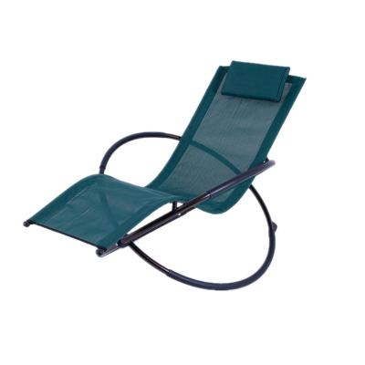 China Modern Outdoor Folding Lounger Weightless Rocking Chair For Beach Deck for sale