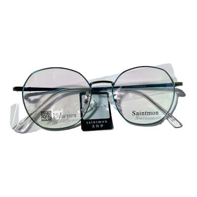 China Metal Optical Multicolor Bridge Eye Glasses Fashion Clear Glasses Frames Optical Glasses For Men's Retro Eyewear Ready Running Wholesale for sale