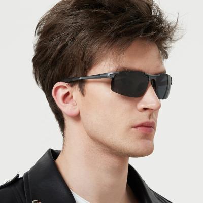 China Fashion Luxury Men's Sunglasses Magnesium Anti-glare Uv400 Aluminum Driving Polarized Sun Glasses for sale