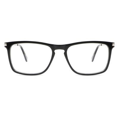 China Optical Frames Wholesale New Fashion Acetate Men's Eyewear Glass Designer Eyeglasses Square Frames for sale