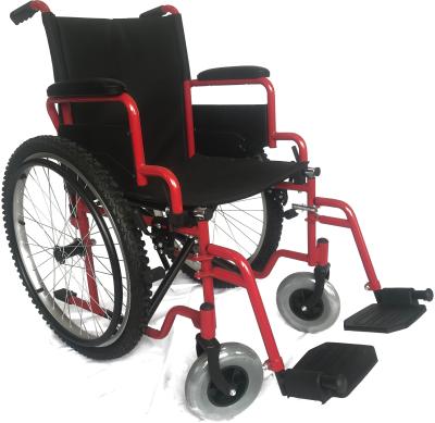 China Convenient Foldable Medical Patient Wheelchair Lightweight Manual Transport Wheelchair Wheelchair For Elderly for sale