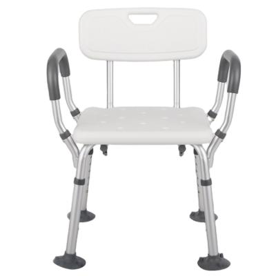 China Non-slip Wholesale Detachable Bathroom Toilet Bath Chair Armrest And Backrest Chair For Bathing The Elderly for sale