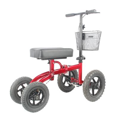 China Convenient All Terrain Knee Scooter Handicapped Scooters Adult Rollator Walker Handicapped Scooters for sale