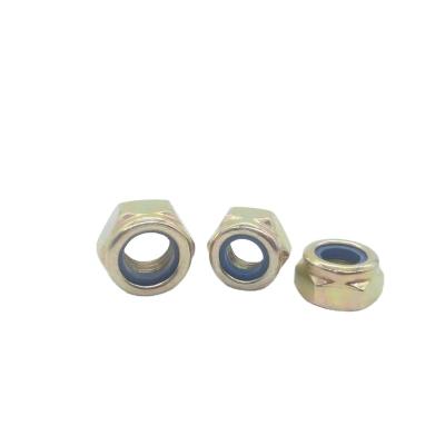 China General Industry Grade 4 With Yellow Galvanized Hex Nut DIN 985with Lock Nut China Insert Head Bolt And Nylon Nylon Nuts Manufacturer for sale