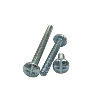 China Flat Machine Screws Cross Matching Screws Large Round Head for sale