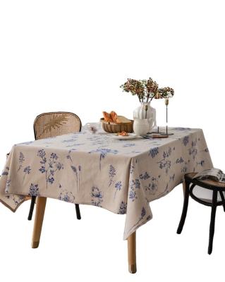 China Japan style floralprinted cotton linen tablecloth Home, Outdoor, Hotel, Party for sale