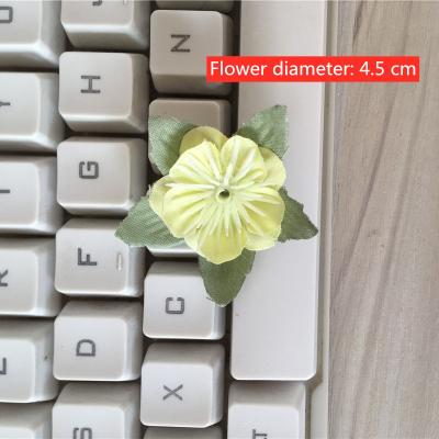 China Indoor Hot Sale 4.5cm Cherry Blossom Decoration Artificial Flowers Diy In Bulk Home Decor Wedding Wall for sale