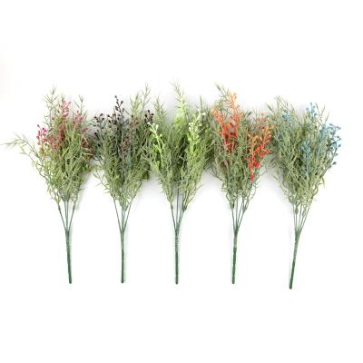 China Indoor Decoration Wholesale Handwork Bouquet Plastic Artificial Grass Garden for sale