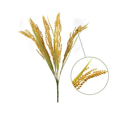 China New Indoor Decoration Artificial Wheat Ears Dried Grain Bouquet For Wedding Party Decoration Home Decor Plants for sale