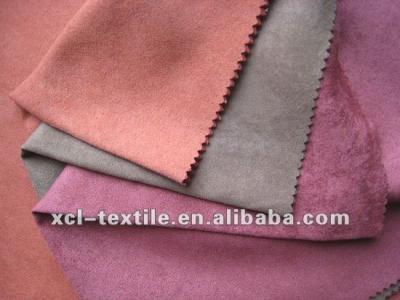 China XCL 2013 flame retardant super soft short velboa fabric /fleece fabric real suede fabrics for sale