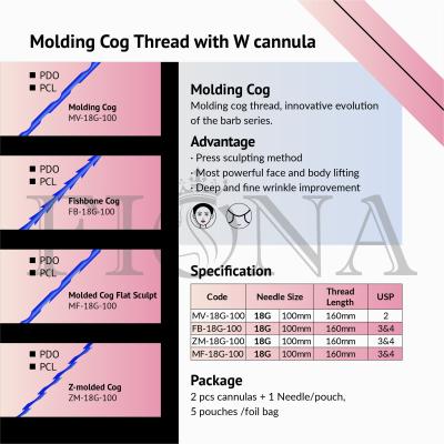 Cina Il filo di modellatura pungente del dente di PDO PCL PLACL ha scolpito pianamente assorbibile per lifting facciale in vendita