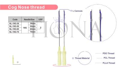 중국 코 PDO 코그 스레드 리프트 의료 흡수성 판매용