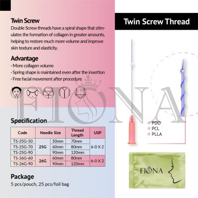 China Sharp Needle Twist PDO Threads for Wrinkles Removal Eyebrow Lift for sale