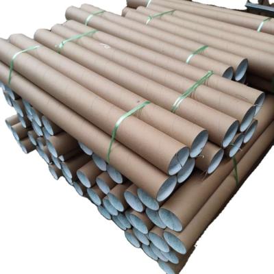 China Brown Kraft Inner Core Plastic Sheet Tube Wholesale Biodegradable Custom Paperboard Industrial Paper Poster for sale