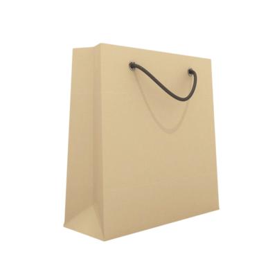 China Large Size Wholesale Price Recyclable Custom Brown Kraft Paper Bag With Custom Printing Logo for sale