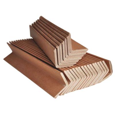 China Hot Sale China Brown Corrugated Cardboard L-Shape Pallet Paper Corner Corner Edge Protectores Quineros Para Pallets Goods Considerate Protection for sale