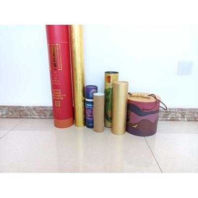 China Recycled Materials China Biodegradable Food Kraft Paper Tube Brown Round Packaging Wax Lined Cardboard Shaker Tube for sale