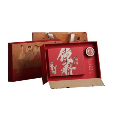 China Clothes Chinese Elements Red Box A Variety Of Recycled Paper Gift Box Packaging Customization for sale