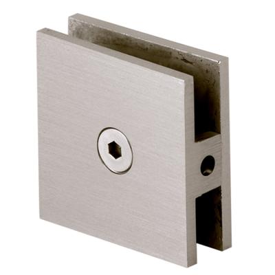 China Easy Installation Bulk Sale Of Wall Mounted Brass Repair Plate Accessories Glass Repair U-Flange Clip Accessories for sale