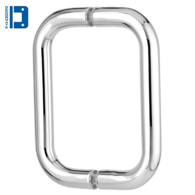 China Custom Made Stainless Steel Bathroom Sliding Door Tube Handle Frameless Shower Door Pull Handle for sale