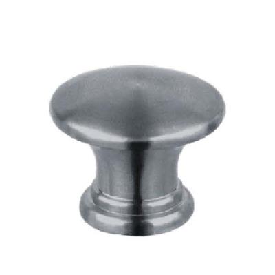 China Modern Matte Black Round Stainless Steel Drawer Kitchen Knob Modern Furniture Handle for sale