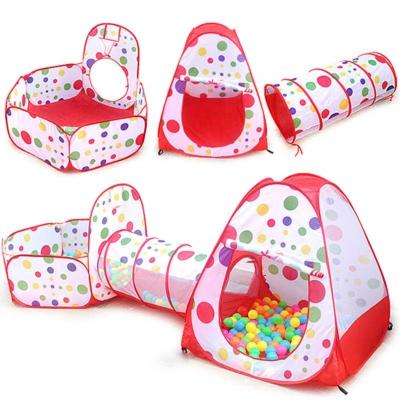 China Easy Foldable Kids Play Tent 3 in 1 Portable Playpen for Kids Foldable Playpen Kids Baby Playground Tent with Tunnel Ocean Ball Pool Baby Playpen for sale