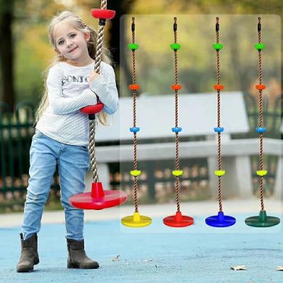 China Modern Children Kids Garden Playground Backyard Funny Kids New Climbing Rope Disc Swing Rope Swing Games Outdoor Fitness Equipment Toys for sale