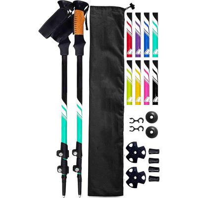 China Outdoor Sports Carbon Fiber Hiking Carbon Trekking Walking Outdoor Trekking Pole for sale