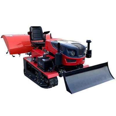 China Cheap farms made in china 25 Hp Ride-on Rotary Crawler Tiller Universal Farm Tractor for sale