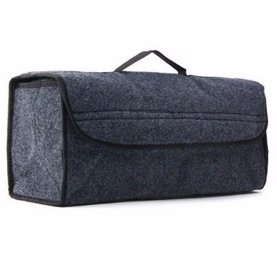 China Multi-functions Portable Universal Durable Felt Cargo Storage Car Trunk Organizer for sale