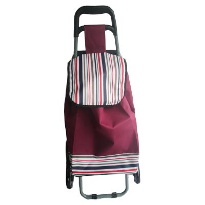 China Custom Logo Portable Shopping Cart Trolley Bag Folding Folding Shopping Cart for sale