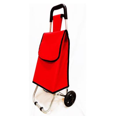 China Custom Logo Portable Shopping Cart Trolley Bag Folding Folding Shopping Cart for sale