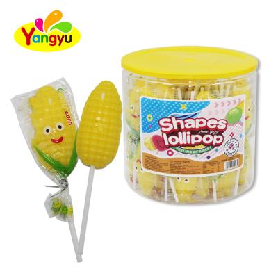 China Natural Shaped Corn Lollipop Natural Lollipop for sale