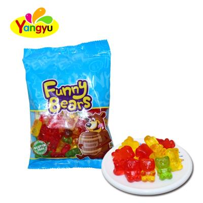 China Natural Bear Shape Natural Fruity Flavor Gummy Candy Soft Candy for sale