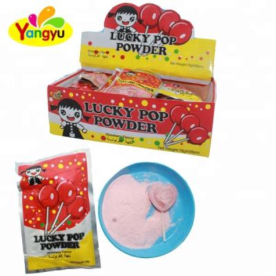 China Natural Natural Heart Shape Lollipop With Sour Pop Powder for sale