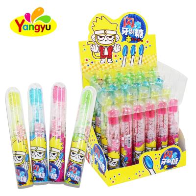 China Cartoon Toys Cartoon Toys Children Toys Candy Light Toothbrush With Jumping Candy for sale