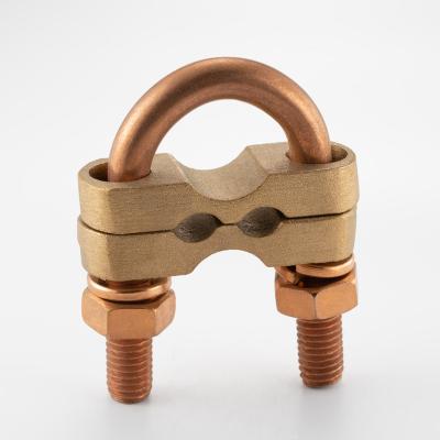 China For Wires /cables Connection U Bolt Ground Rod Clamp Earth Clamp Earth Rod Connector for sale