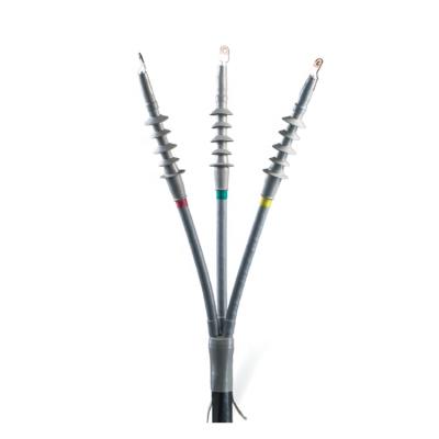 China High Temperature Resistance Cold Shrink Silicon Rubber Edged Three Conductor Cable Termination Kit for sale