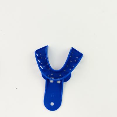 China Factory Wholesale Dental Instrument Impression Tray Blue Plastic Teeth Trays For Dental for sale