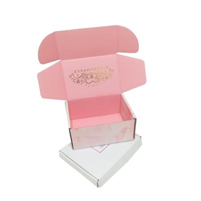 China Recycled materials wholesale custom fold boxes for jewelry childrengift luxury cardboard corrugated paper box for sale