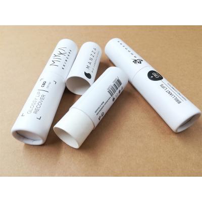 China Eco-friendly custom empty kraft paper tube for lip balm, best selling cardboard paper lipstick tube for sale