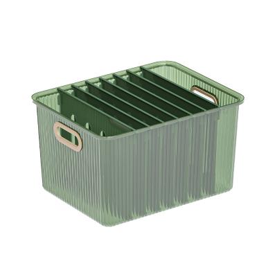 China Increased Capacity Dividers Convenient Easy To Store Storage Boxes For Clothes Clothes Plastic Storage Box With Movable Dividers Pants Storage Box for sale