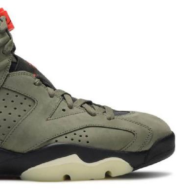 China Fashion Trend Mens 6's Sports Sneakers 6 Retro Medium Olive Denim Tinker Cactus Oregon Shoes Travis Scotts X 7-13 Men 7-13 for sale