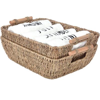 China New Classic/Postmodern Handwoven Vegetable Plankton Large Storage Wicker Baskets Baskets For Organization for sale