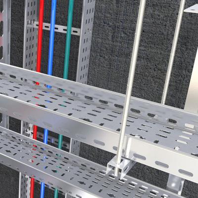 China Steel Perforated Cable Tray Galvanized Steel Cable Tray And Perforated Cable Tray Manufacturer Supporting System for Factory Hospital for sale