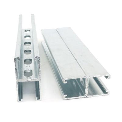 China Supporting System Strut channel systems thick unistrut 21x41 41x21 21mm powder coated c channel pieces metal stud steel c stud channel for sale