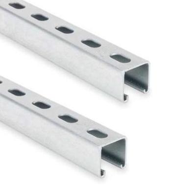 China Supporting System Custom 40X40 punched u channel l c channel strut aluminium steel channels unistrut c channel for sale