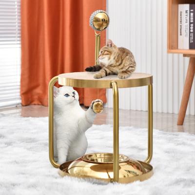 China 2023 Viable HOT Cat Tree Pet Toy Animal Wholesale Luxury Large Cat Tree Tower Houses Climbing Stainless Steel Pet Toy for sale