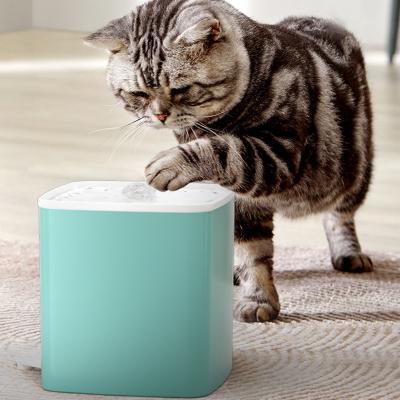 China LED Light 101oz/3L Cat Water Dispenser Automatic Intelligent Ultra Quiet Automatic Circulation Filter Cat Fountain for sale